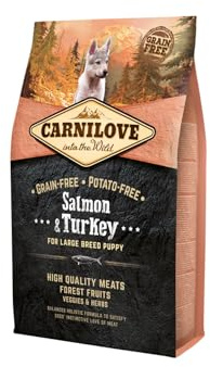 CARNILOVE Salmon&Turkey Nourriture sèche pour chiot 4 kg