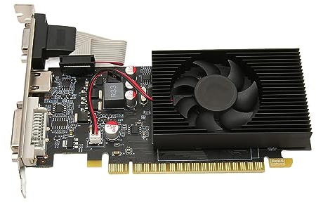 Tosuny Desktop Grafikkarte, 4GB DDR3 128Bit 700/1400 MHz PCIe X16 3.0 Gaming, DVI HDMI VGA Ausgang, NVIDIA GeForce GT 730
