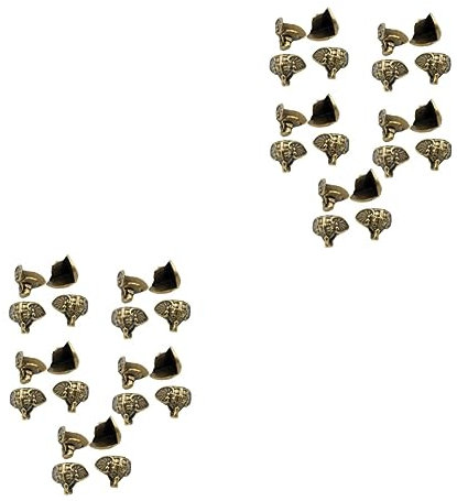 Amosfun 2 Series Base De Elefante Pies del Gabinete Pie De Soporte De De Joyería Poseedor Accesorios para Cajas De Madera Soporte De Caja De Madera 20 Piezas*2