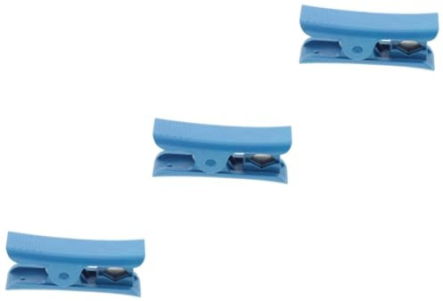 SHINEOFI 3 Pezzi tagliatubi tubo flessibile taglio Cutter taglierina per tubi in pe tagliatore per gomma cesoie in PVC taglierina a cricchetto in pvc plastica Sky-blue