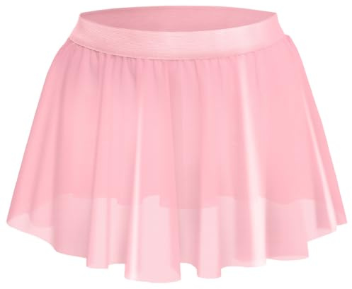 Bommi Fairy Boxer da uomo sexy, biancheria intima sissy con mesh, slip stretch a vita bassa con gonna larga e piatta, hot dress, divertente, Colore: rosa., Taglia unica