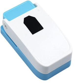MotiveTech Perforadora de Etiquetas para Manualidades, Perforadora de Papel, Herramienta para Manualidades Hecha de PP Resistente Y Aleación de Zinc para álbumes, Etiqueta Colgante, Individual