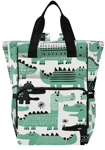 Ttgoth Sac à dos à langer imperméable avec porte-biberons isothermes, sac à dos de voyage multi-poches avec sangles de poussette pour maman et papa