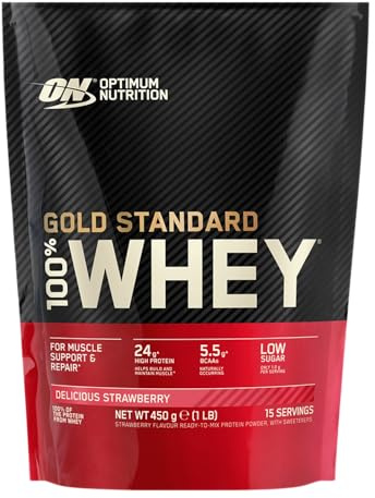 Optimum Nutrition Whey Gold Standard Protein, Erdbeere, 450 g