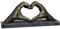 Casablanca Deko Skulptur Herz aus Händen - Liebe - Poly Breite 36 cm
