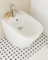 JACOB DELAFON Bidet Ceramica a Pavimento Carenatura a Parete Facile Pulizia e Manutenzione Installazione Semplice Colore Bianco RODIN+ EBJ0002-00