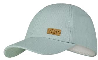 Sterntaler Basecap Struktur - Unisex Baseball Cap mit Metallschließe zur Größenregulierung - Sommer Basecap aus Baumwolle - Sportive Baby und Kinder Schirmkappe, steingrün, Größe 53