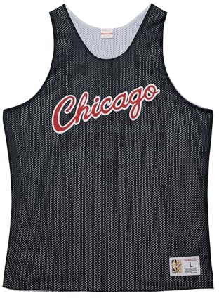 Mitchell & Ness NBA Reversible Mesh Practice Vintage Logo Tank Top - Chicago Bulls, XL