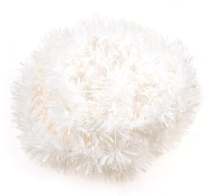 SULOLI Ghirlanda Natalizia Bianca,10 Metri Ghirlanda Tinsel Artificiale per Decorazioni Albero di Natale(Bianco)