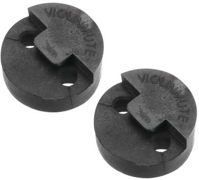 sourcing map 2 Pack 4/4 Violin Mute Violin Practice Mute Violin Silence Rubber Violin Mute Practice Mute Set, Round Style Red for Fiddle 4/4 Violin Volume Control