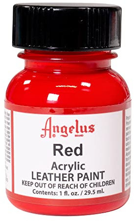 Angelus Acrylic Leather Colour - Red, 1 Ounce, red, 29.5 ml (1er Pack)