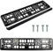 PAIR (2PCS) PURE BLACK MATT Car Registration License Number Plate Surround Holder Frame Surround