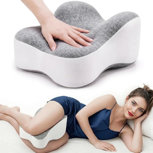 Generisch Kniekissen für Seitenschläfer – Ergonomisches Beinkissen mit Extra-Langem Design, unterstützt Oberschenkel & Knie, steigert Schlafkomfort, mit Abnehmbarem & Waschbarem Bezug