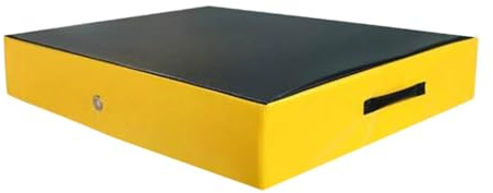 predolo Tappetini Anticaduta per Sollevamento Pesi, Tappetini Anticaduta Silenziosi, Protezione per Pavimenti, Tappetino di Equilibrio per Esercizi, Giallo