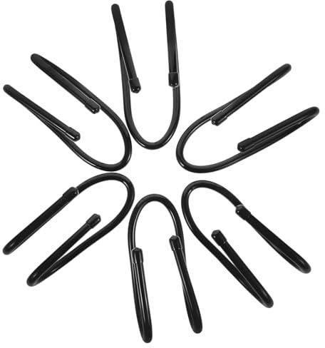IMIKEYA 6pcs Plastic Fence Hooks for Pool Equipment and Leaf Rakes Multi-use Fence Hangers Keeps Tools Neatly Arranged for Homes and Gardens