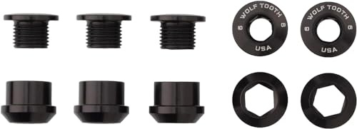 Wolf Tooth Components Set of 5 Chainring Bolts for 1x use Dual Hex Fittings