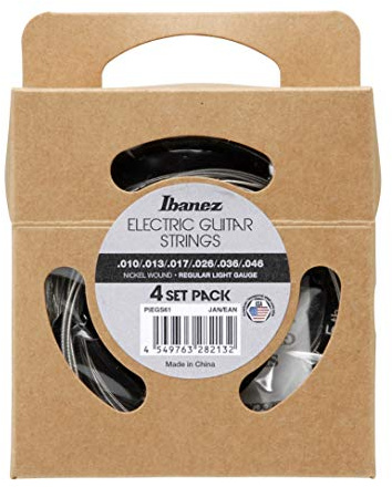 Ibanez PIEGS61 Electric Guitar Strings - 4 Set Pack, Nickel Wound