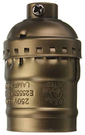 RTNLIT E26 /E27 Vintage Light Socket, Edison Pendant Lamp Holder, Keyless