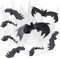 Halloween Telaraña Murciélago,Halloween Decoración Telaraña Murciélago Terror 8Pcs, 3D Decoraciones Colgantes Murciélago 20g Telaraña Decoración Halloween Telaraña Jardín, Ventana,Pared, Techo