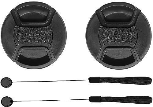 Lot de 2 cache-objectifs 67 mm pour Canon EF-S 18–135 mm f/3.5–5.6 est/is USM/is STM sur appareil photo Canon 90D 80D 70D (pour accessoires), Hxdzieory