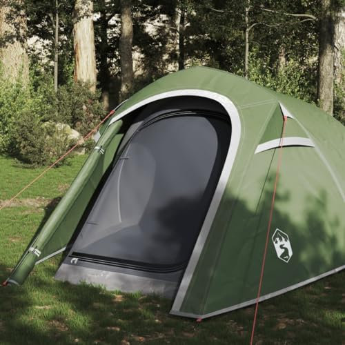Tino Tech Tente tunnel pour 3 personnes - 275 x 110 x 125 cm - Coupe-vent - Tente familiale - Grande tente à lancer - Tente de festival - Tente de trekking - En polyester - Vert