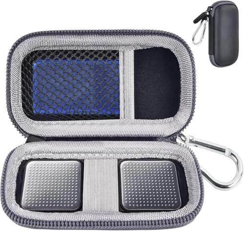 Pulsmesser-Hülle, kompatibel mit AliveCor KardiaMobile Personal EKG/für AliveCor KardiaMobile 6L/für Sec Heart Monitor, Aufbewahrungshalter, passend für Pillen-Organizer, Schwarz (nur Box)