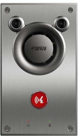 Fanvil A12V IP-videointercom, IP66 Vattentät, 10W högtalare, Stor knapp, Montering Inomhus / utomhus