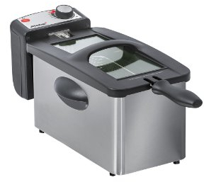 Steba DF 180 Edelstahl Fritteuse, Profi-Heizsystem, 3 L Metallic