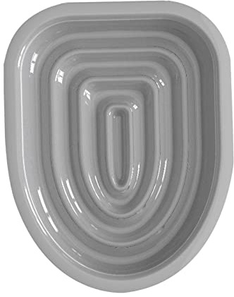 perfk Kit de Entrenamiento de Inodoro profesion para, Orinal de plástico para, Asiento para Orinal, Bandeja de Arena para, Entrenador, Gris Solo Bandeja