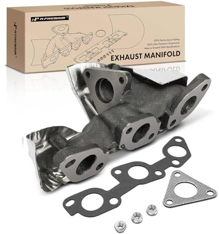 A-Premium Right Side [V6 3.3L] Exhaust Manifold W/Gasket & Nuts Fit for Nissan Frontier 1999-2004, Xterra 2000-2004, Replaces 140044S102 140044S103