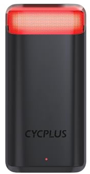 CYCPLUS Coda Radar per Bicicletta con Sensore di Frenata Preciso, Avvisi Visivi per Veicoli fino a 160m, Batteria Ricaricabile 2000mAh, Auto ON/OFF, Impermeabile IPX6 per Guida Notturna