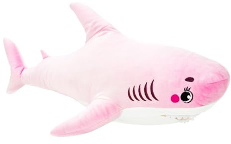 WP Merchandise - Squalo rosa rosa, 80 cm (Giocattoli di peluche - Regali per bambini - Per tutte le età)