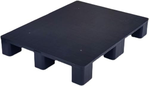 VAYEODEYU Paleta de plástico, Tarima de plástico resistente for almacenamiento en sótanos. Tarimas de suelo ligeras y resistentes a la humedad. Resistentes al desgaste.(Black,50x50x12cm)