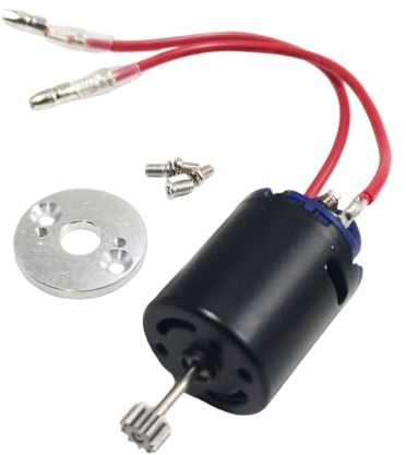 perfeclan Moteur de Voiture Télécommandé à Balais, Pièces de Rechange pour Véhicule Télécommandé, 20 000 Tr/min, Puissant, pour Modification 1:12 MN168 MN78 MN9, Style B