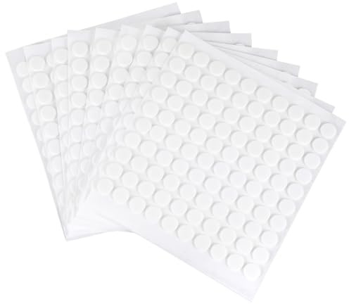 Aphumedc 1000PCS Double Sided Dots - Removable Foam Dots for Balloon Sticky Tape for DIY Crafts Poster Office Supplies, Party & Wedding Decorations - White