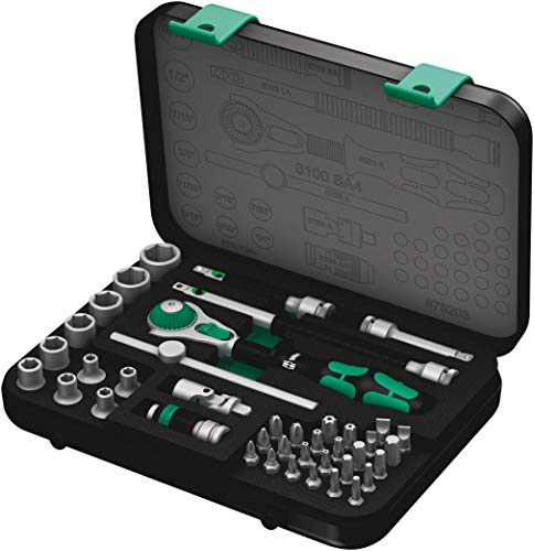 Wera 8100 SA 4 Zyklop Speed-Knarrensatz, 1/4 Zoll-Antrieb, zöllig, 41-teilig, 05003535001