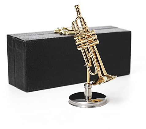 Odoria Trompette Miniature 1/12 Instrument de Musique Accessoire Maison de Poupée