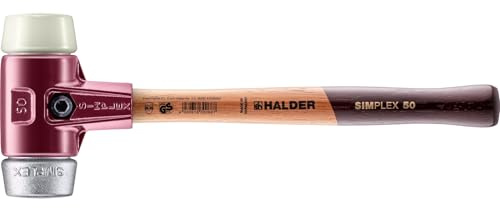 Halder 3089050Simplex Soft-Face Nylon/Soft - Mazo de metal, multicolor, 50 mm