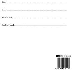 EDIPRO - E2351N - Fogli mobili per libri sociali rigati 100 fogli numerati (1-200) f.to 29,7x21
