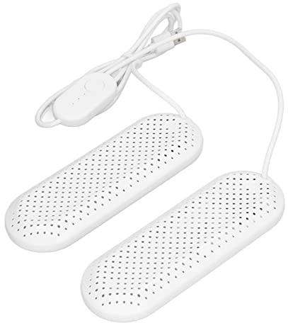 TOPINCN Power Shoe and Boot Dryer, Household USB Shoe Dryer Student Dormitory Adult Deodorizing Boot Shoes Dryer with Timer (White)