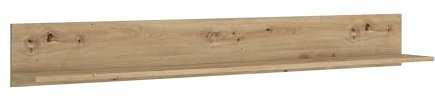 AVANTI TRENDSTORE - Casaleone - Mensola da muro in legno laminato nel colore quercia Artisan. Dimensioni LAP ca. 160x20x20cm