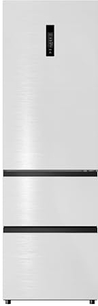 Wolkenstein Kühl- Gefrierkombination WFD400ENFDWB | weiß gebürstet | 401 Liter Nutzinhalt