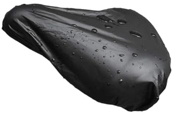 NOLITOY 6 Piezas Funda Sillín Bicicleta Cubierta Asiento con Banda Elástica Protección Lluvia para Bicicletas Montaña y Urbanas Grande Negro