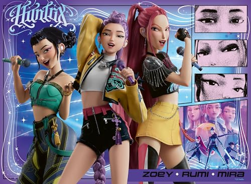 Ravensburger - Puzzle K-Pop Demon Hunters, 100 Pezzi XXL - Puzzle Bambini 6 Anni, Collezione K-Pop Demon Hunters, Giochi Educativi e Divertenti, Idee Regalo