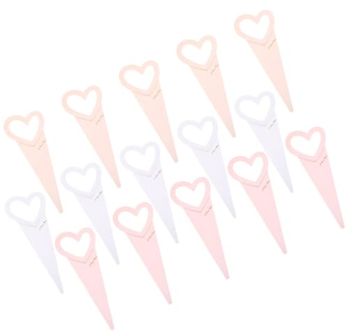 Boîte à Fleurs Individuelle en Papier 15 Pièces, Cœur, Légère et Portable | Style Rustique et Délicat, Lignes Simples, Petit Format, Facile à Transporter, pour Fleur Unique Couleur Aléatoire