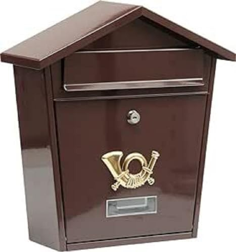 VOREL 78582-380x320x105mm buzón de color marrón