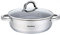 Faitout avec couvercle dans de nombreuses tailles 3.6l à 6.0L Faitout Casseroles induction inox KLAUS Montagne, Acier inoxydable, Silber, 3.6L