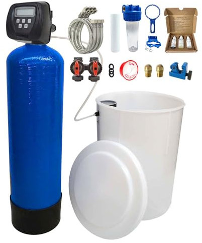 Descalcificador De Agua Bi-bloques 30l Clack Ws100v Completo Con Kit De Instalación