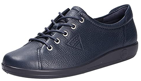 ECCO Women's Soft 2. Sneaker, Navy, 6 UK