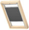 VELUX Original Dachfenster Plissee für SK06, Graphit, mit Grauer Führungsschiene
